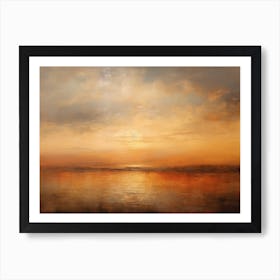 Sunset Over The Sea 6 Art Print