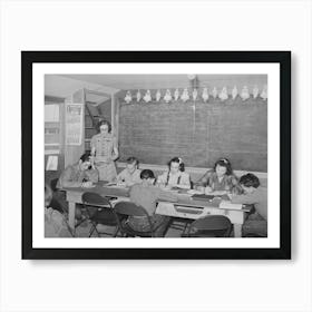 Schoolchildren At The Fsa (Farm Security Administration) Farm Workers Camp Caldwell, Idaho By Russell Lee 1 Art Print