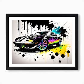 Graffiti Car Art Print