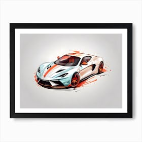 Mclaren Gt1 Art Print