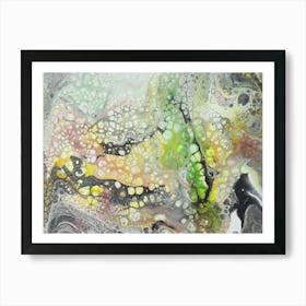 Organic Green Abstract Painting Art Print