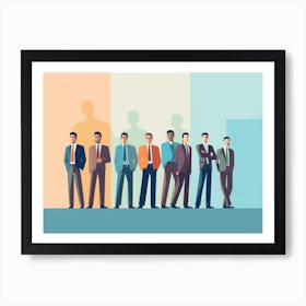Group Of Businessmen 3 Art Print