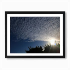 Luminous sky panel Art Print