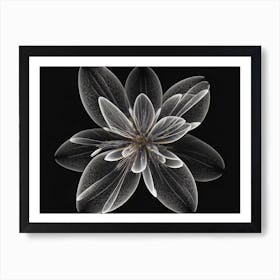 Glowing Flower 9 Art Print