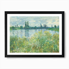 Banks Of The Seine, Vétheuil, Claude Monet Art Print