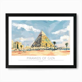 Pyramids Of Giza 1 Art Print