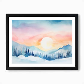 Winter Landscape Art Print