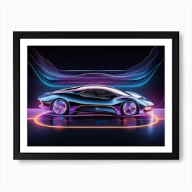 Futuristic Car 12 Art Print