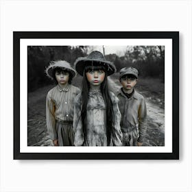 Threes Art Print