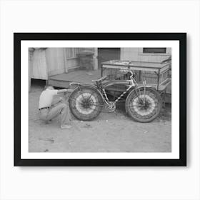 Untitled Photo, Possibly Related To Boy Decorating Bicycle For Entering Contest For Best Decorated Bicycle, National Ri Art Print