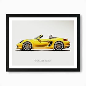 Porsche 718 Boxster Car Style Art Print