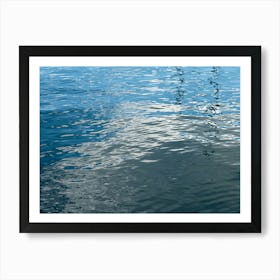 Reflection of clouds in the water Art Print