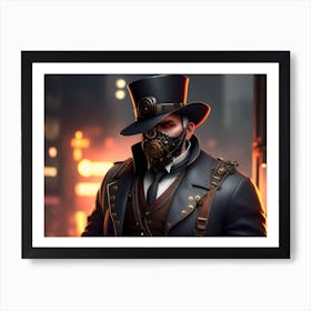 Steampunk Man 1 Art Print