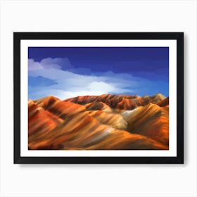 Rainbow Rocks Art Print