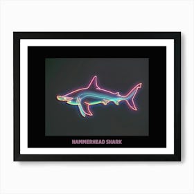 Pink Aqua Hammerhead Shark Poster 2 Art Print