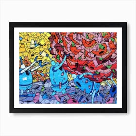 Graffiti Wall Mural Painting Arts Art Print