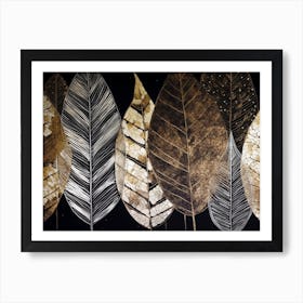 Leaves Painting Art Print