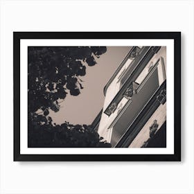 Old European Apartment Building View From Below 4 Art Print