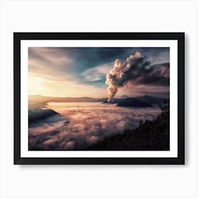 Volcanic Landscape Art Print