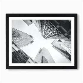 Black And White Cityscape Art Print