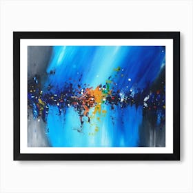 Abstract Blue Art Print