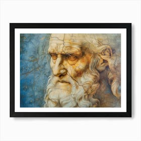 Contemporary Artwork Inspired By Leonardo Da Vinci 1 Art Print