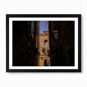 Alleyway In Croatia Art Print