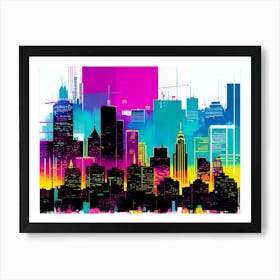 New York City Skyline 87 Art Print