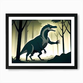 Dinosaur In The Forest 1 Poster