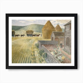 Furlongs by Eric Ravilious Art Print