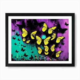 Butterflies In The Sky 44 Art Print