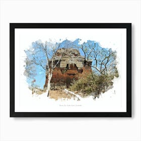 Phnom Da, South Coast, Cambodia Art Print