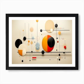 Abstract Circles 12 Art Print