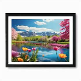 Spring In The Mountains Art Print