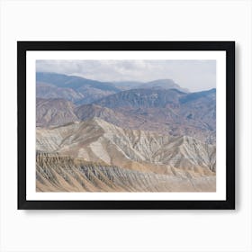 Overlooking The Himalayas In Mustang, Nepal Art Print