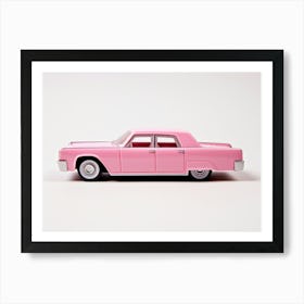 Toy Car 64 Lincoln Continental Pink Art Print