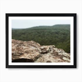 View From The Top Of A Rock Art Print