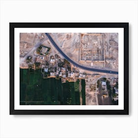 Aerial view of Luxor, Egypt Art Print
