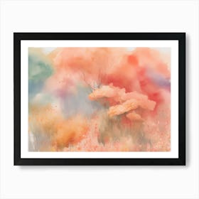 Abstract Watercolor Painting 2 Art Print