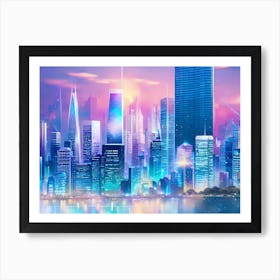 Futuristic Cityscape 36 Art Print