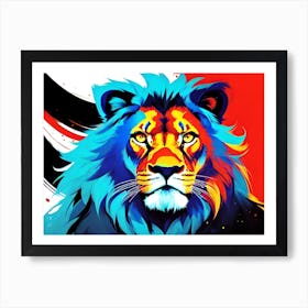 Lion Painting 30 Art Print