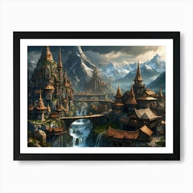 Fantasy City 19 Art Print
