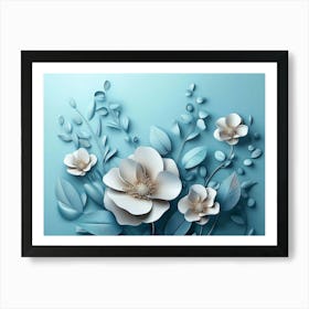 Paper Flowers 38 Art Print