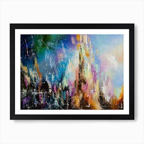 Evening city Art Print