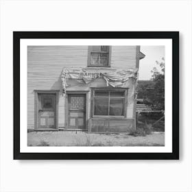 Oil Station And House, Gemmel, Minnesota By Russell Lee Art Print