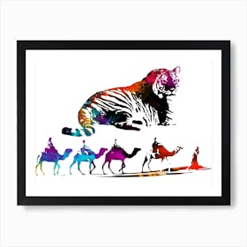 A Nice Tiger Art Illustration In A Painting Style 04 1 Art Print