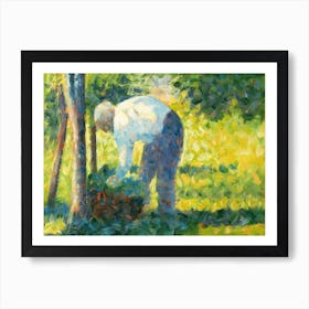 The Gardener, Georges Seurat Art Print