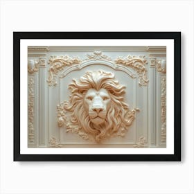 Lion Head 12 Art Print