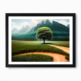 Lone Tree 2 Art Print