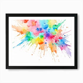 Watercolor Splash Art Print